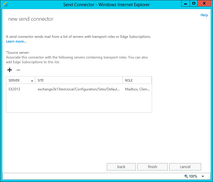 Exchange Send Connector Source Server